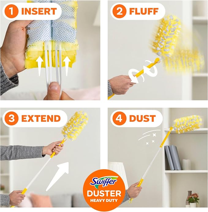 Swiffer Duster Kit with 3 ft Extendable Handle, Dusters - Image 8