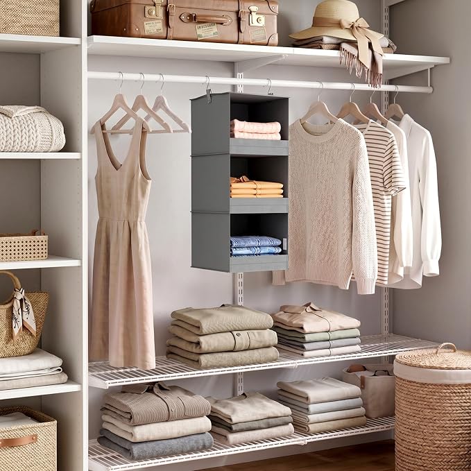 Lifewit RV Storage and Organization, Hanging Closet Shelves | 3 Shelf Front - Image 9