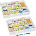 Marbrasse Expandable Desk Drawer Organizer, Mesh Drawer Organizer Tray by Marbrasse
