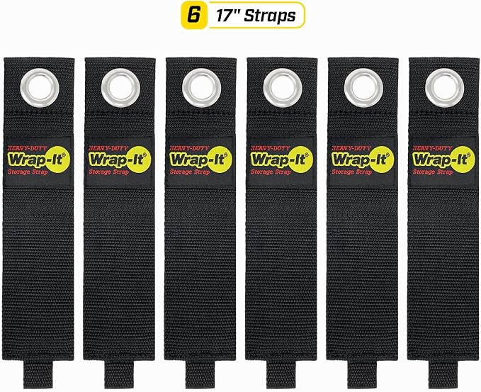 Heavy-Duty Wrap-It Storage Straps, 17-inch | Extension Cord Organizer, Cord - Image 3