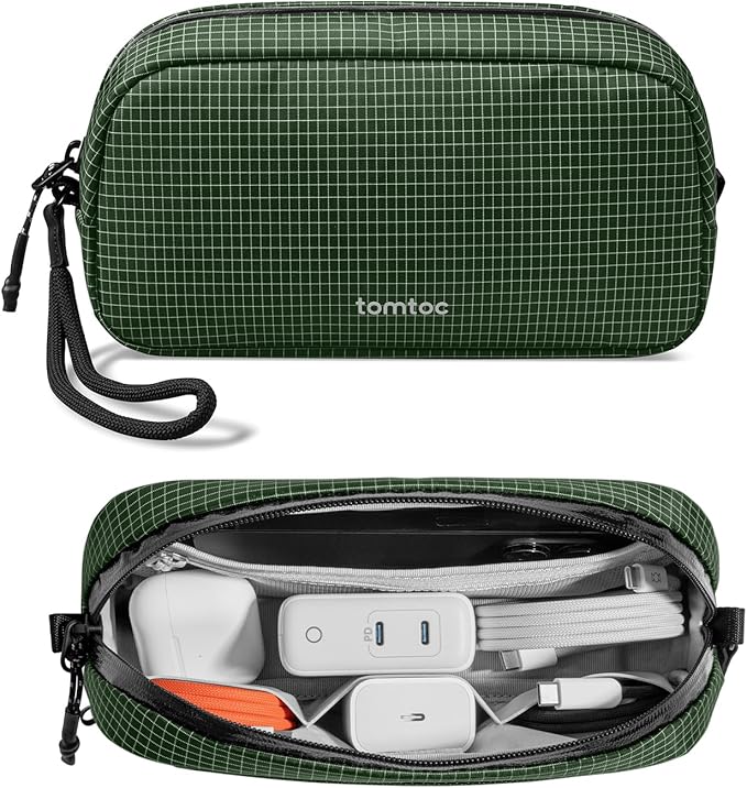 tomtoc Electronics Organizer Travel Case Performance, Cable Tech Pouch | Water by tomtoc