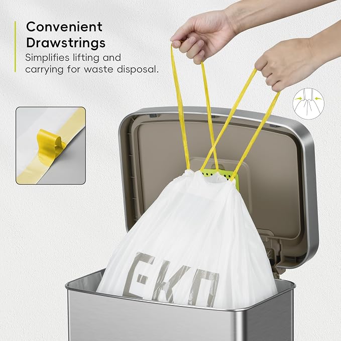EKO 21 Gallon / 50-90 Liter, Extra-Strong Unscented Garbage Bags, Easy-Dispense - Image 4