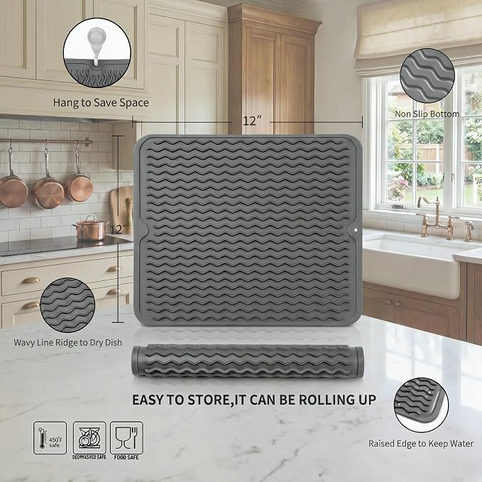 MicoYang Silicone Dish Drying Mat - Image 2