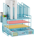 Marbrasse Desk Organizers, 4-Tier Mesh Desk File Organizer by Marbrasse