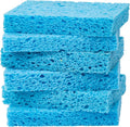 6 Pack Blue Cellulose Scrub Sponges Non-Scratch Heavy Duty Kitchen | Cellulose by ARCLIBER