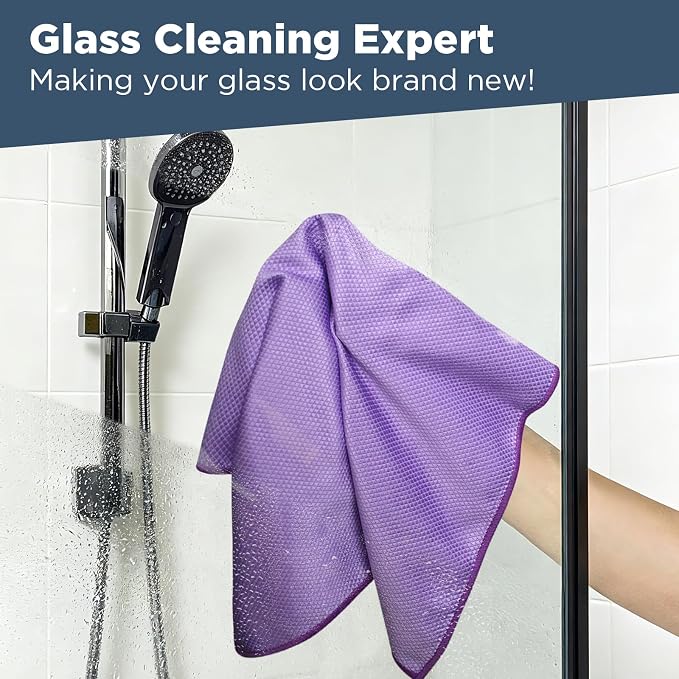 SINLAND Microfiber Glass Polishing Cleaning Cloths - Image 5