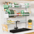 Kitsure Adjustable Over The Sink Dish Drying Rack, 31.5" -39.4" x 30.3" | Sink by Kitsure