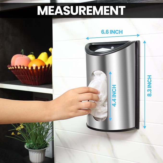 Utopia Kitchen Stainless Steel Grocery Bag Holder, Pantry or Cabinet, Reusable - Image 2