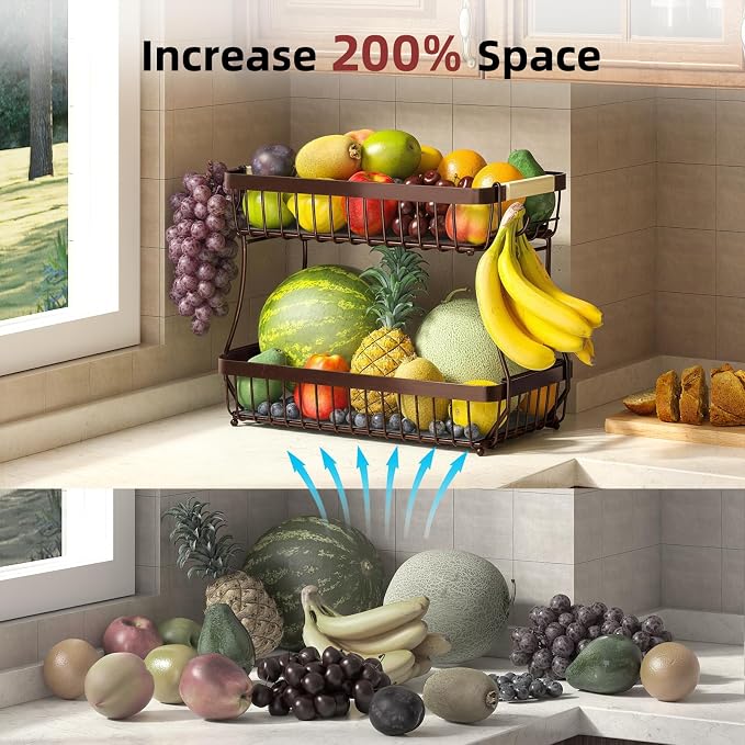 Sevenblue 2-Tier Fruit Basket - Image 9
