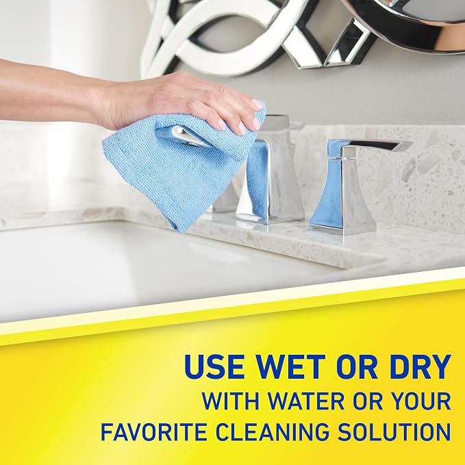 Quickie Microfiber Cleaning Cloth, 14 x 14 Inches, Washable and Reusable - Image 5