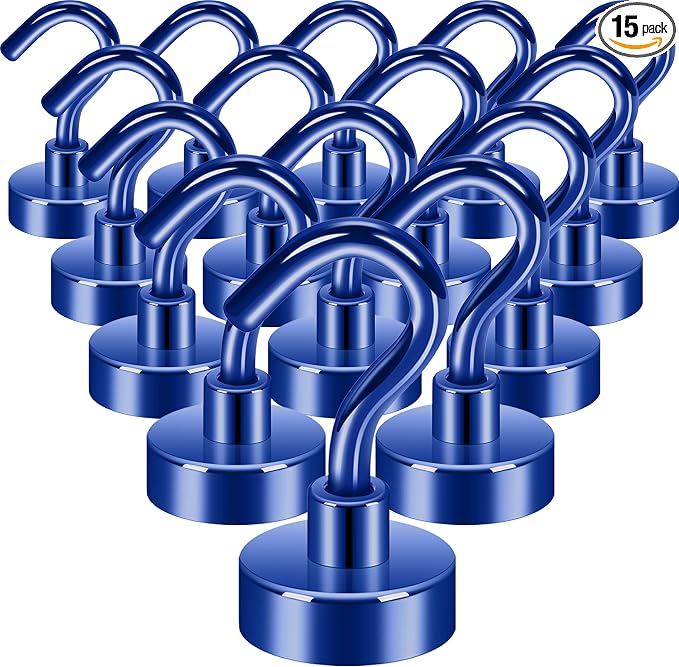 Neosmuk Magnetic Hooks, 30lb Heavy Duty, 15 Pack by Neosmuk