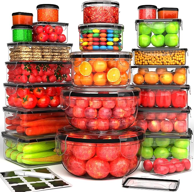 RockBerry 44 Pcs Food Storage Containers by RockBerry