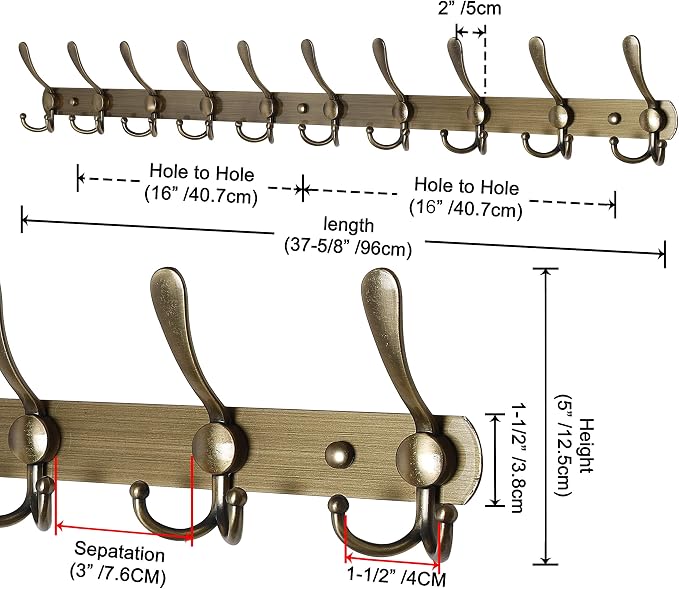 Coat Rack Wall Mount - Image 2