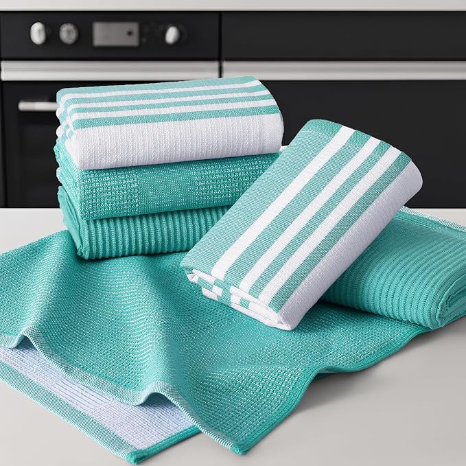 Homaxy Cotton 380 GSM Premium Kitchen Towels, 9 Pack - Image 5