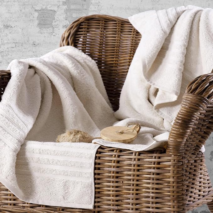 Hawmam Linen Jumbo Large Bath Sheets Towels 2 Pack Soft and Absorbent - Image 5