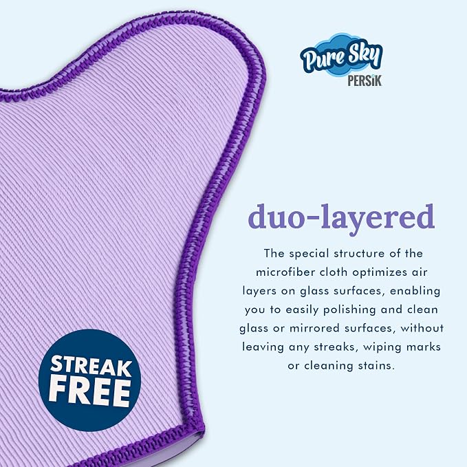 persik Pure-Sky Microfiber Glass Cleaning Glove - Image 6