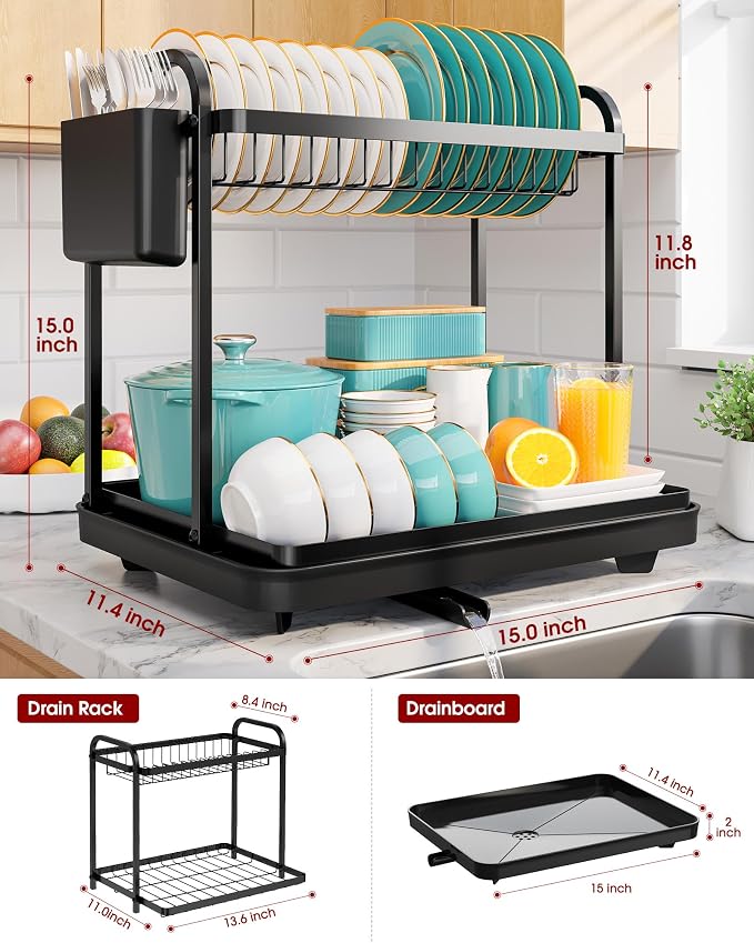 Sakugi 2-Tier Dish Drying Rack - Image 5