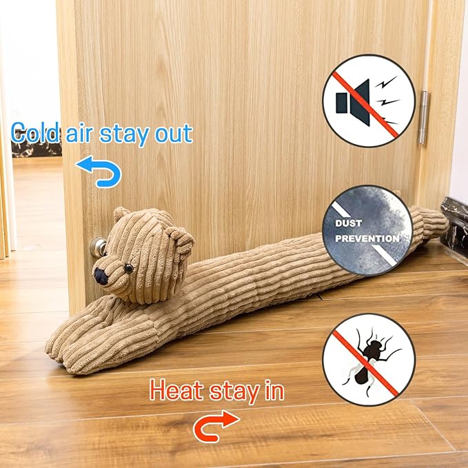 SWISSELITE 36 Inch Under Door Stopper, Decorative Door Noise Blocker | Weighted - Image 4