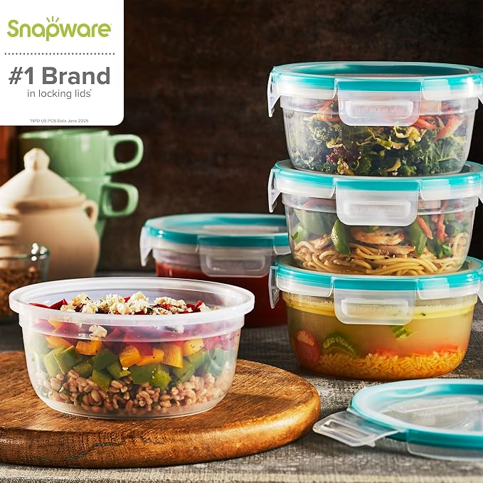 Snapware Plastic Total Solutions Food Storage Containers | Meal prep containers - Image 4