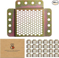 144 Pcs Picture Hanging Kit, The Ultimate Picture Hangers for Wood Frames and Canvases, for use on Drywall, Requires No Measuring or Moving Hardware to Hang Artwork, Hangs 12 Frames