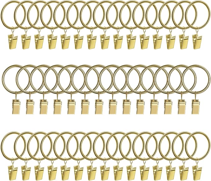 Lansian 44 Pack Curtain Rings by Lansian