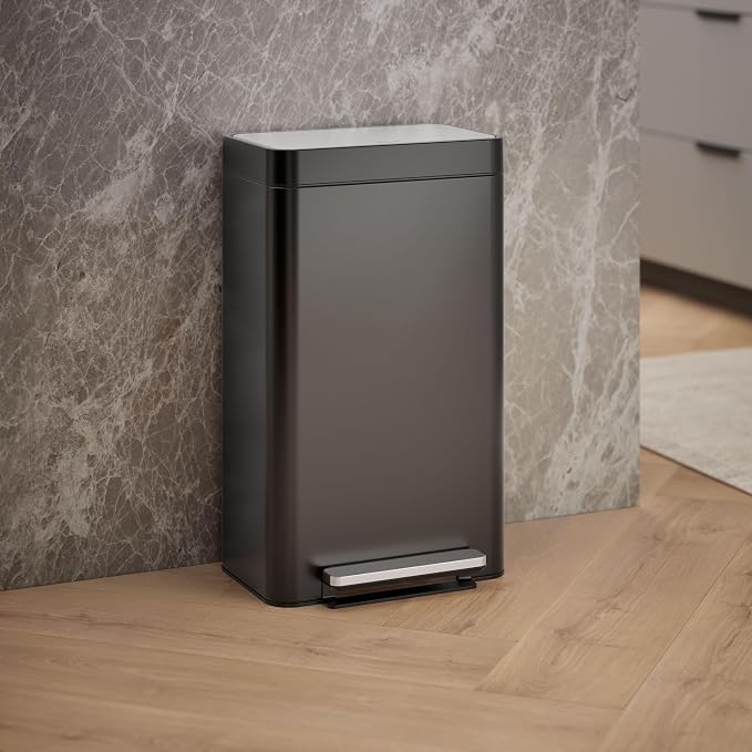 Kohler K-20941-BST Kitchen Trash Can, 8 Gallon Trash Can Trash - Image 2