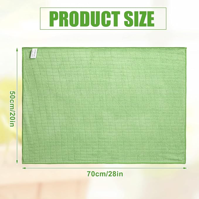 Nuanchu 20 Pieces Extra Large Microfiber Cleaning Cloth Rags Towels Bulk 20 x - Image 2