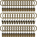 44 Pack Metal Curtain Rings by AMZSEVEN