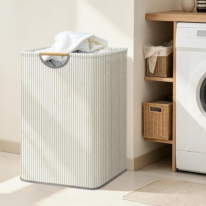 STORAGE MANIAC 2-Pack Large Laundry Hamper, 100L Collapsible Laundry Basket - Image 6