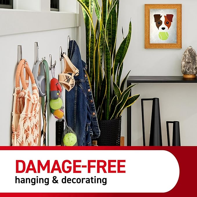 Command Large Matte Black Double Hooks, 2 Hooks and 2 Strips, Damage Free - Image 7