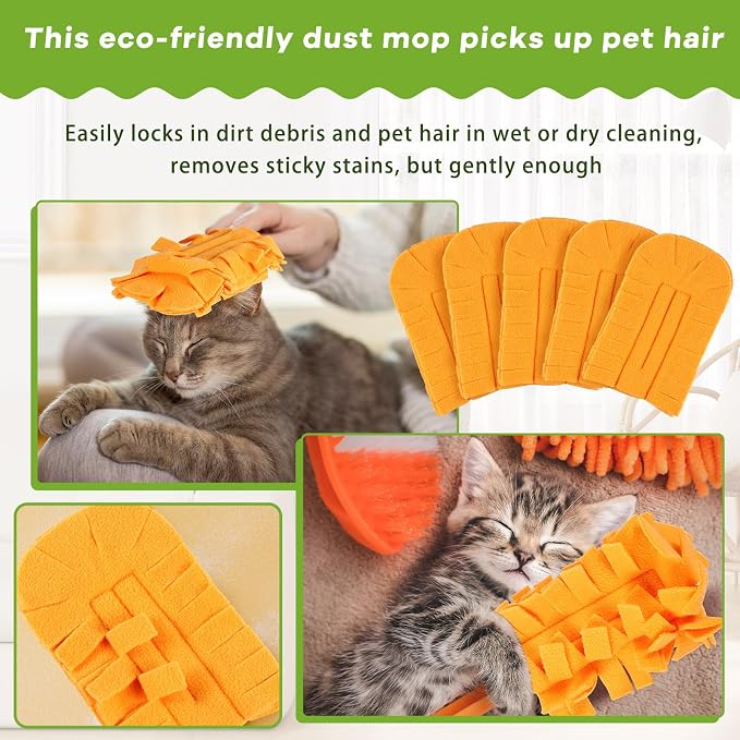 Zubebe 12 Pcs Reusable Duster Refills Fleece - Image 4
