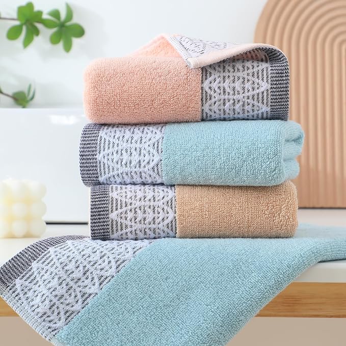 3 Pack Leaf Print Hand Towels, Decorative Cotton Soft | Highly Absorbent Towels - Image 3
