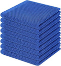 Homaxy 100% Cotton Waffle Weave Kitchen Dish Cloths 8-Pack, Ultra Soft by Homaxy