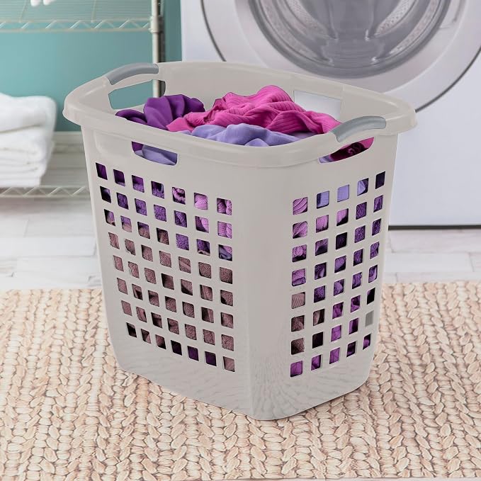 Sterilite Ultra Easy Carry Hamper, Laundry Basket Organizer - Image 4