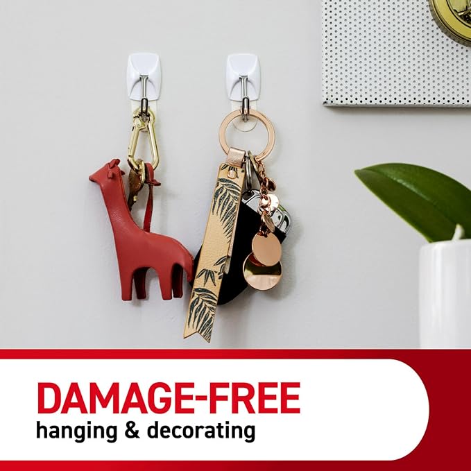Command Small Wire Toggle Hooks, and 48 Strips, Damage Free Hanging Wall Hooks - Image 8