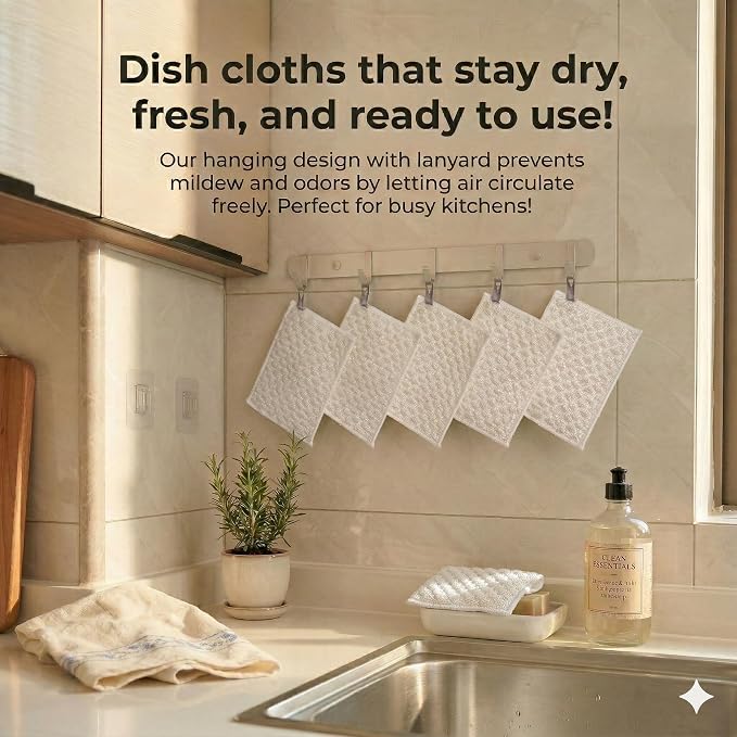 White Microfiber Scrubbing Pads, Non-Scratch - Image 9