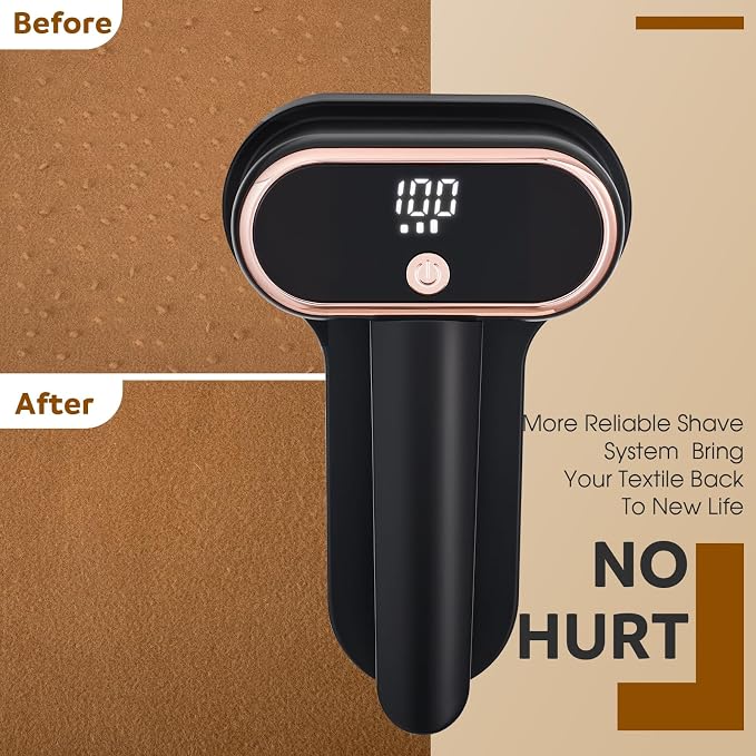 Dual Motors Rechargeable Fabric Shaver, 3-Speed Lint Remover - Image 4