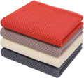Homaxy 100% Cotton Waffle Weave Kitchen Dish Towels 4-Pack, Ultra Soft by Homaxy