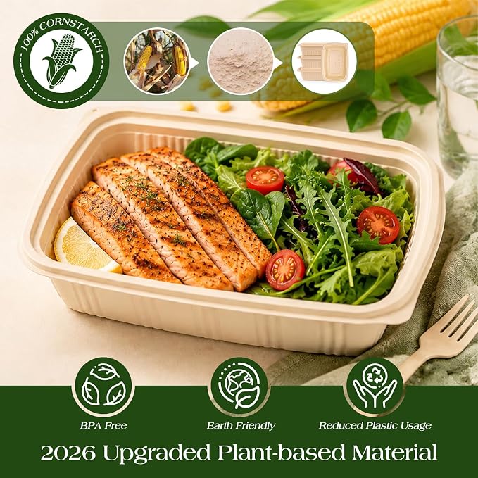 100 Piece Meal Prep Containers - Image 2