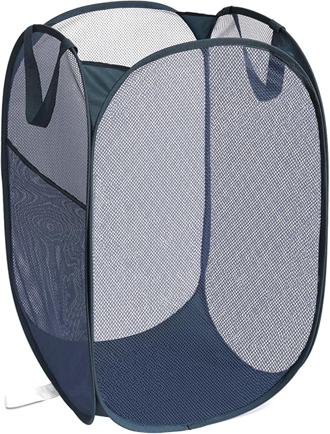 Bemkoo Navy Blue Durable Foldable Laundry Hamper, 22.8 x 14.2 x 14.2 inches by Bemkoo