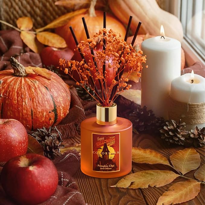 Reed Diffuser - Pumpkin Chai 6.7 fl oz Scented Diffuser - Image 3