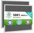 5881 Washable Filter MERV 8 Compatible with AprilAire Whole-House Dehumidifiers Models E100 E080 and Dehumidifying Ventilator 8192A Replacement Filter, 2 Pack（No Spring Clip）