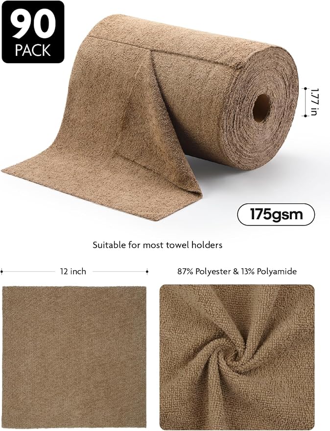 Fantasticlean Microfiber Cleaning Cloth Roll- 90 Sheets, Tear-away Microfiber - Image 7