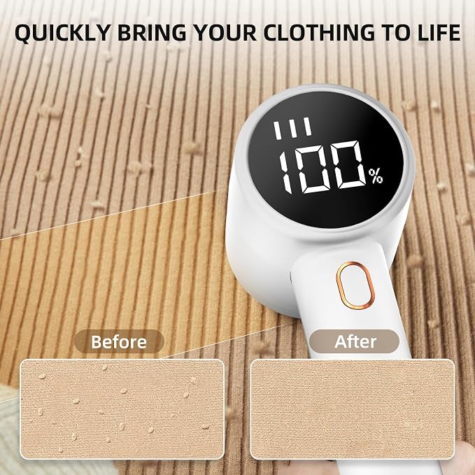 Fabric Shaver, Lint Remover Rechargeable, Electric Portable Sweater Defuzzer - Image 2