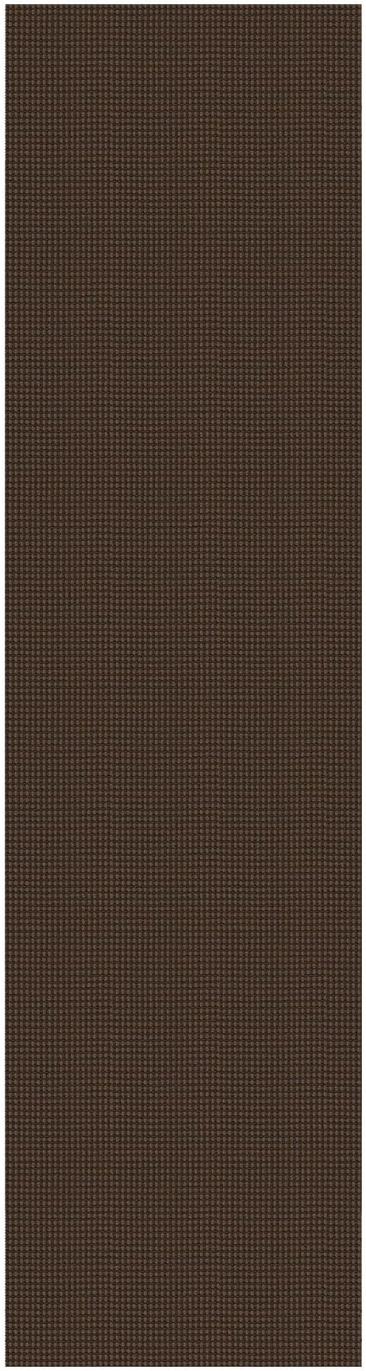 IOHOUZE Washable Runner Rug 2.6x10 Non Slip Rubber Backed Long Hallway Runner Entryway Runner Indoor, Kitchen Rugs Woven Cotton Floor Carpet for Hall Entrance, Brown