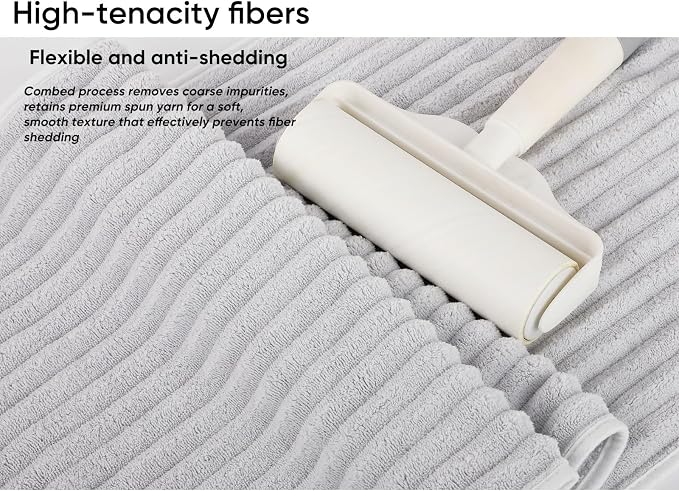 Luxury 3-Piece Quick-Dry Bath Towel Set – Ultra Soft Microfiber Towels | Hand - Image 5