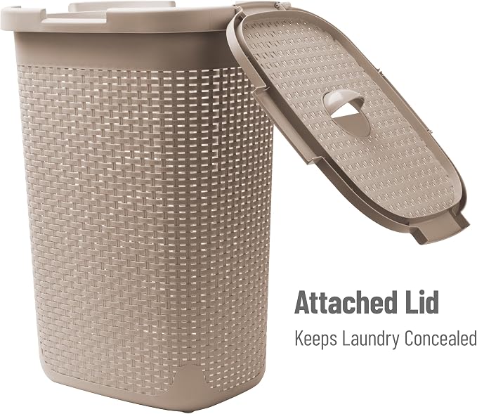Mind Reader Slim Laundry Hamper - Image 5