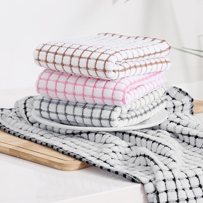 Kitinjoy Cotton 6 Pack Terry Kitchen Towels - Image 7