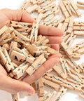 Mr. Pen- Mini Wooden Clothes Pins, 1.4 Inch, 132 Pack, Natural Wood Clips by MrPen