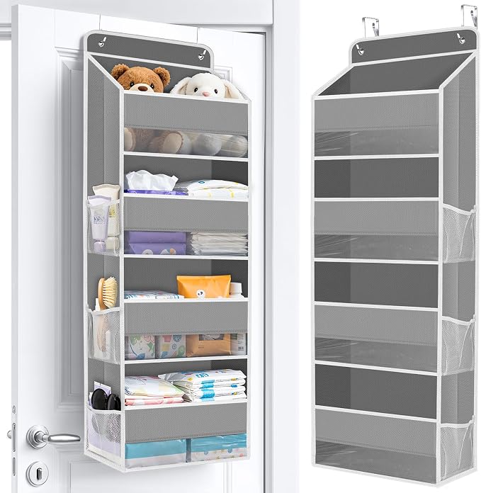 Over The Door Organizer Storage behind Door Hanging Organizer by WiseLife